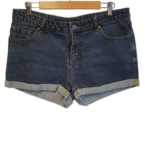 BDG Mid Rise Alexa 5 Pocket Shortie Denim Shorts Vacation Utility Women Size 32W